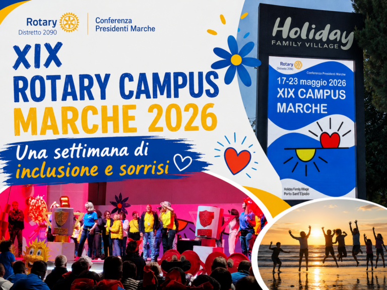 “XIX Rotary Campus Marche 2026”: una settimana di inclusione, amicizia e sorrisi