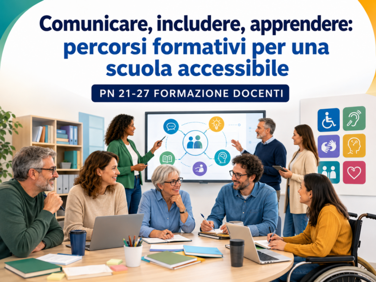 “Comunicare, includere, apprendere: percorsi formativi per una scuola accessibile” – PN 21-27 FORMAZIONE DOCENTI